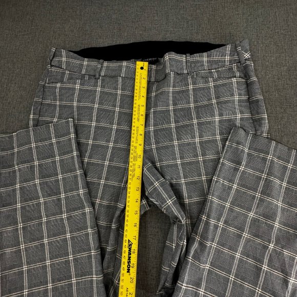 Lane Bryant Plaid Pants‎ Straight Plus 26 Elastic Stretch Waist - Picture 7 of 15